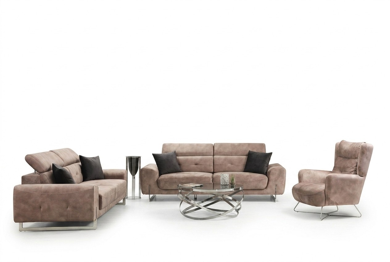 Sofa set three-seater sofas living room armchair modern design fabric