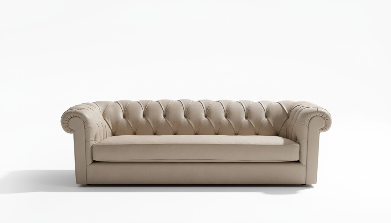 Sofa set upholstered couch classic Chesterfield 3-seater sofas Washington