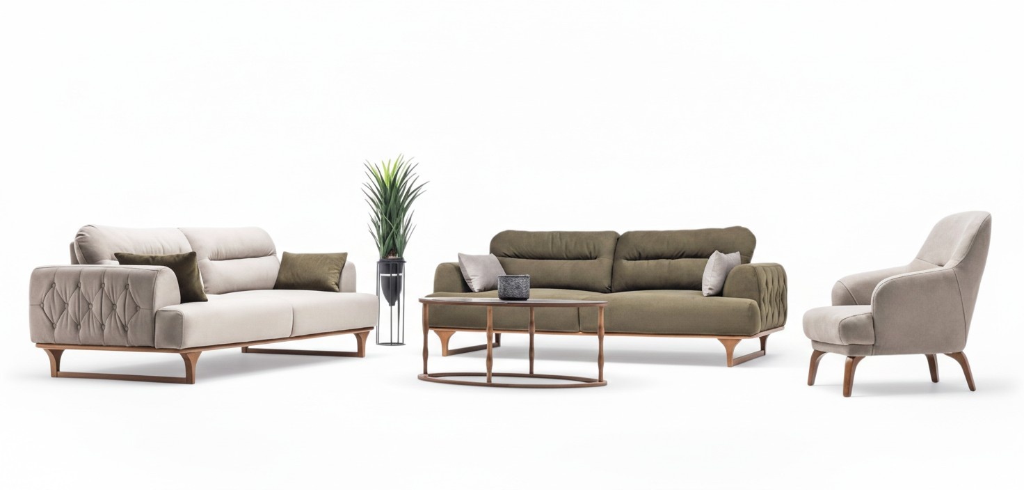 Sofa set living room set upholstery group couch sofa set 3+3