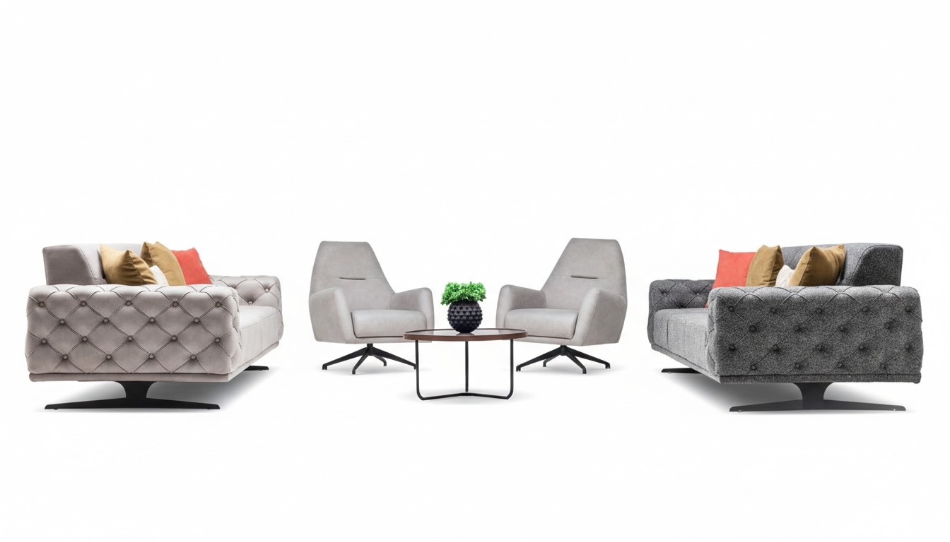 Sofa set living room furniture set upholstery group couch sofa set 4 pieces