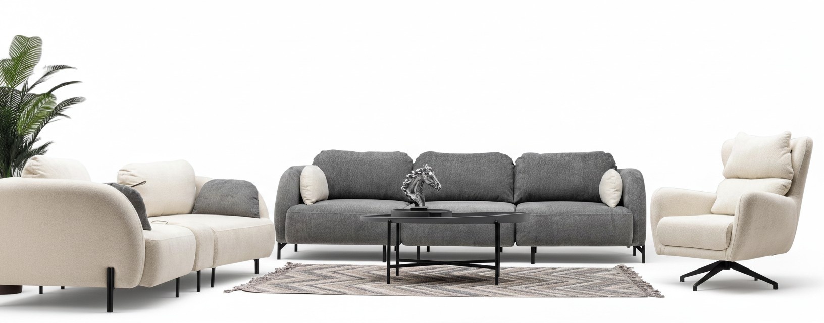 Sofa set living room furniture group upholstery group couch sofa set 4+2.5+1