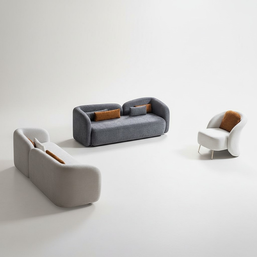 Sofa set x2 3-seater sofas 1-seater modern complete set upholstery set