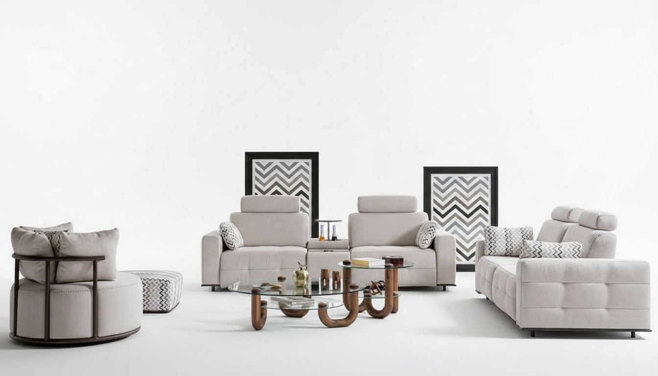 Sofa set 2+2+1 seater design sofa upholstered couches modern luxury new