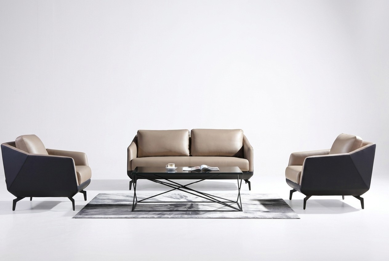 Sofa set 3+1+1 seater set design sofas upholstered couches leather relax modern