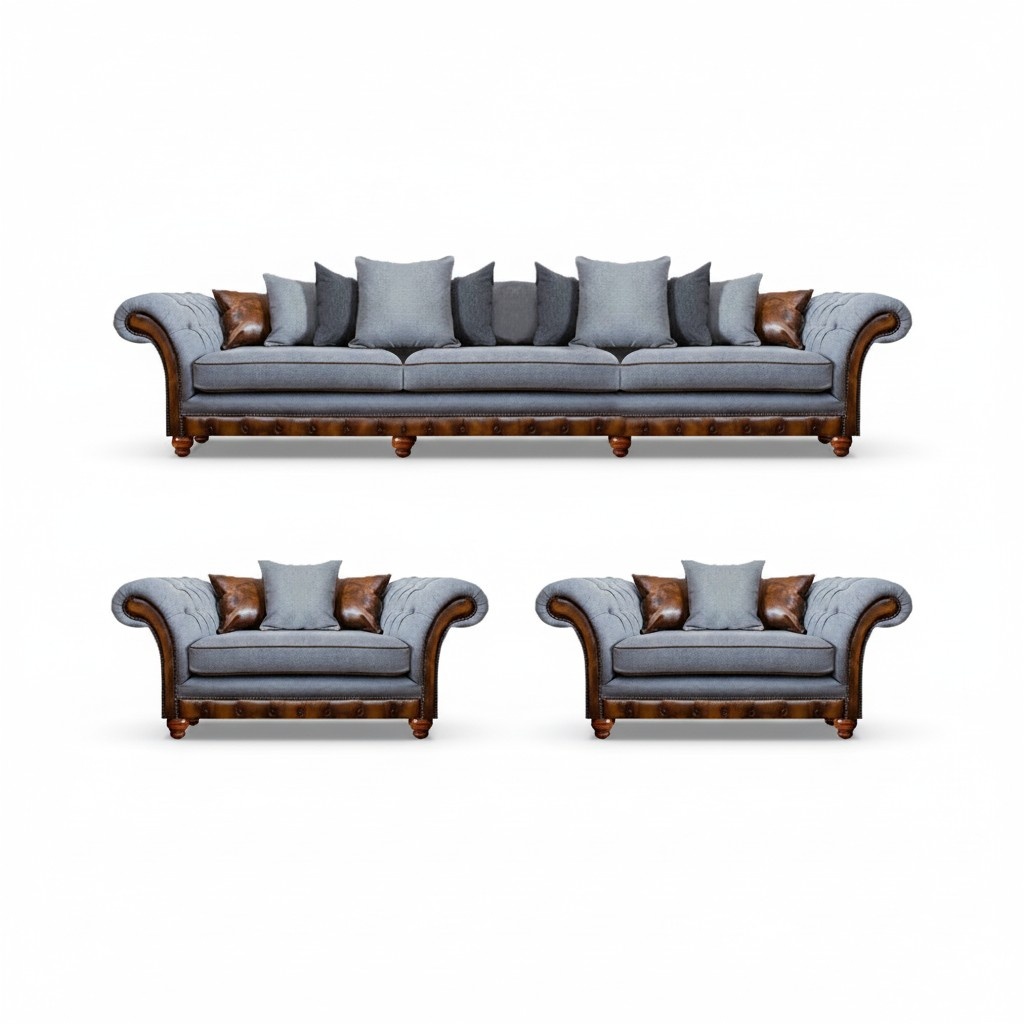Sofa set 3+1+1 seat design sofa upholstered couches modern luxury style