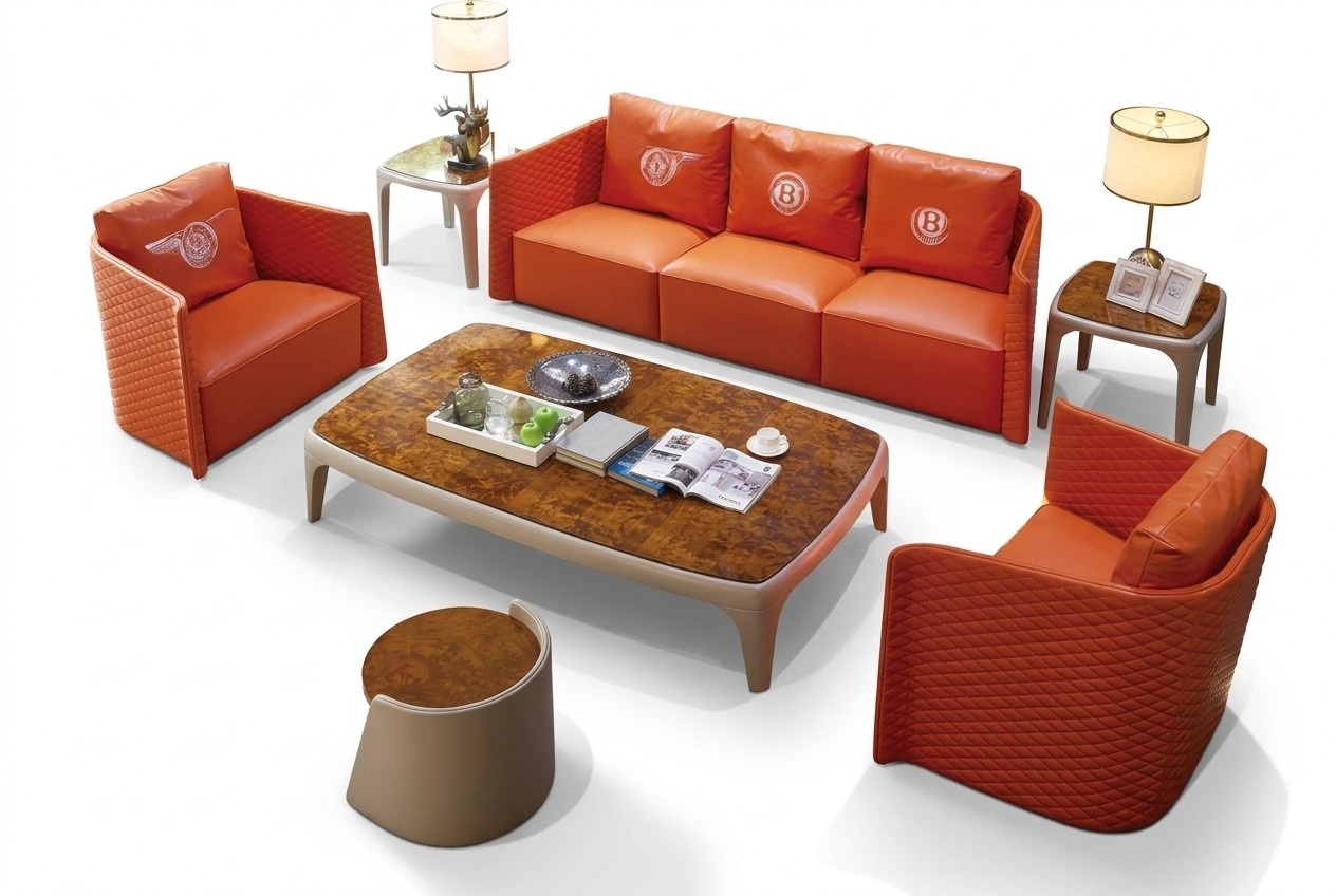Sofa set 3+1+1 seater sofas upholstery set classic couches imitation leather
