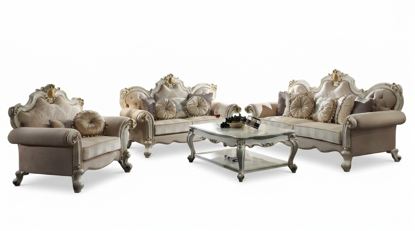 Sofa Set 3+2+1 Seater Living Landscape Couch Upholstery Set Sofas Textile New