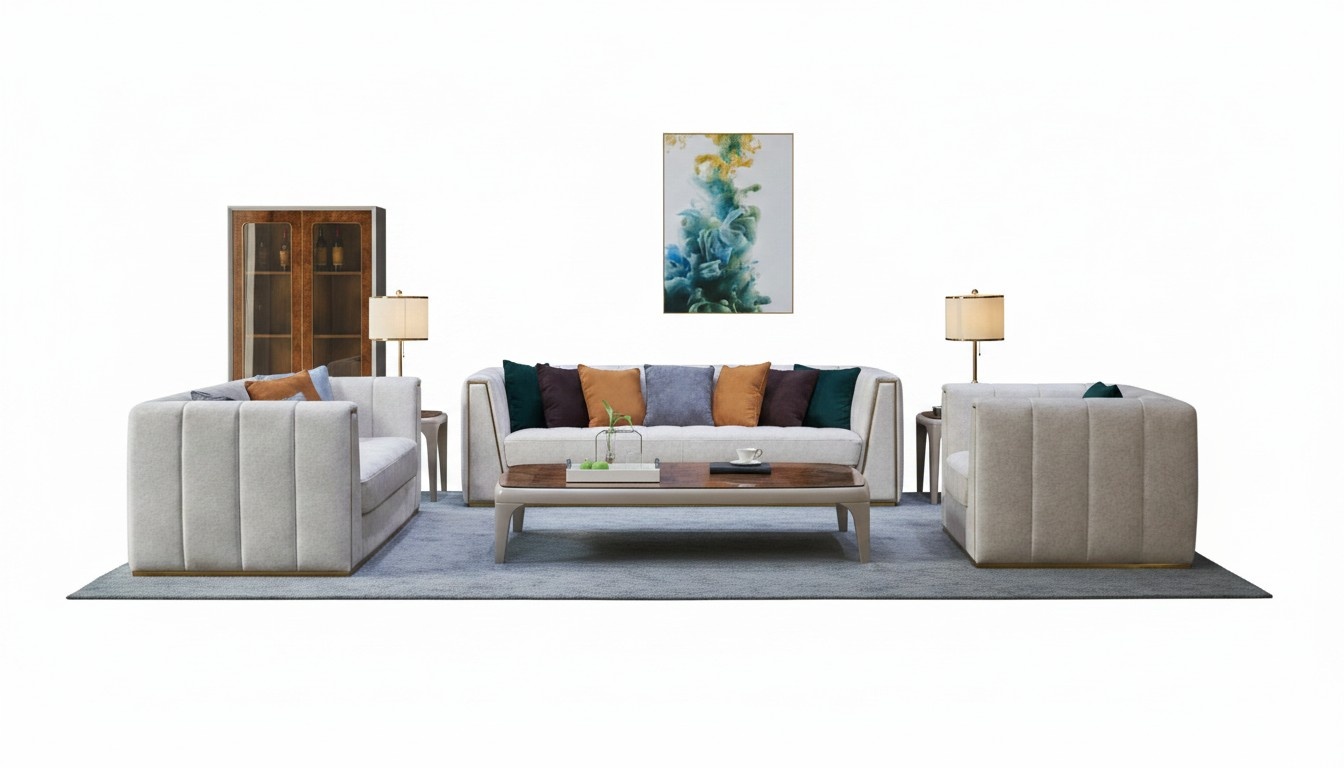Sofa set 3+2+1 seater classic living area sofas couches