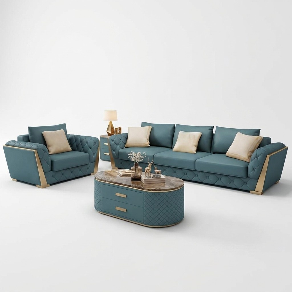 Sofa set 3+2+1 seater living sofa landscape couch upholstery set sofas leather