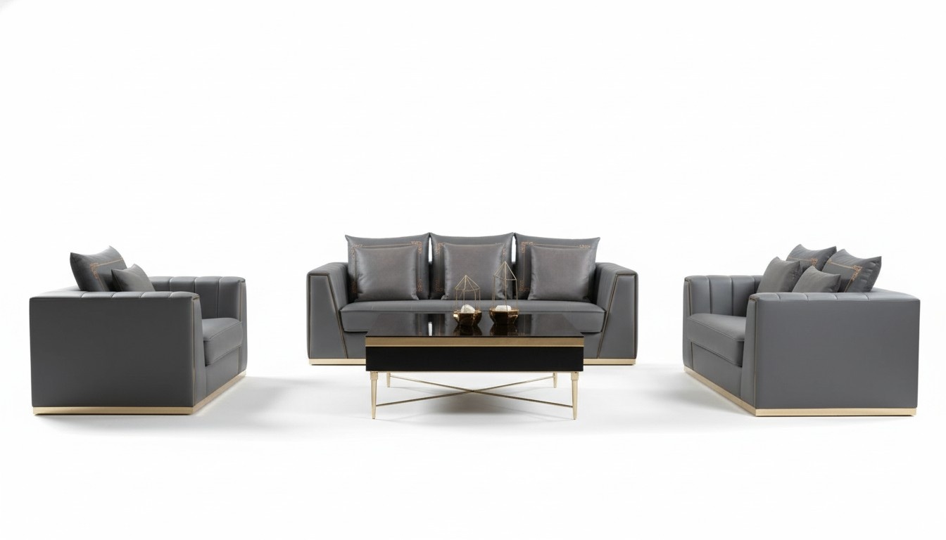 Sofa Set 321 Seater Set Design Sofas Upholstery Couches Leather Relax Modern New