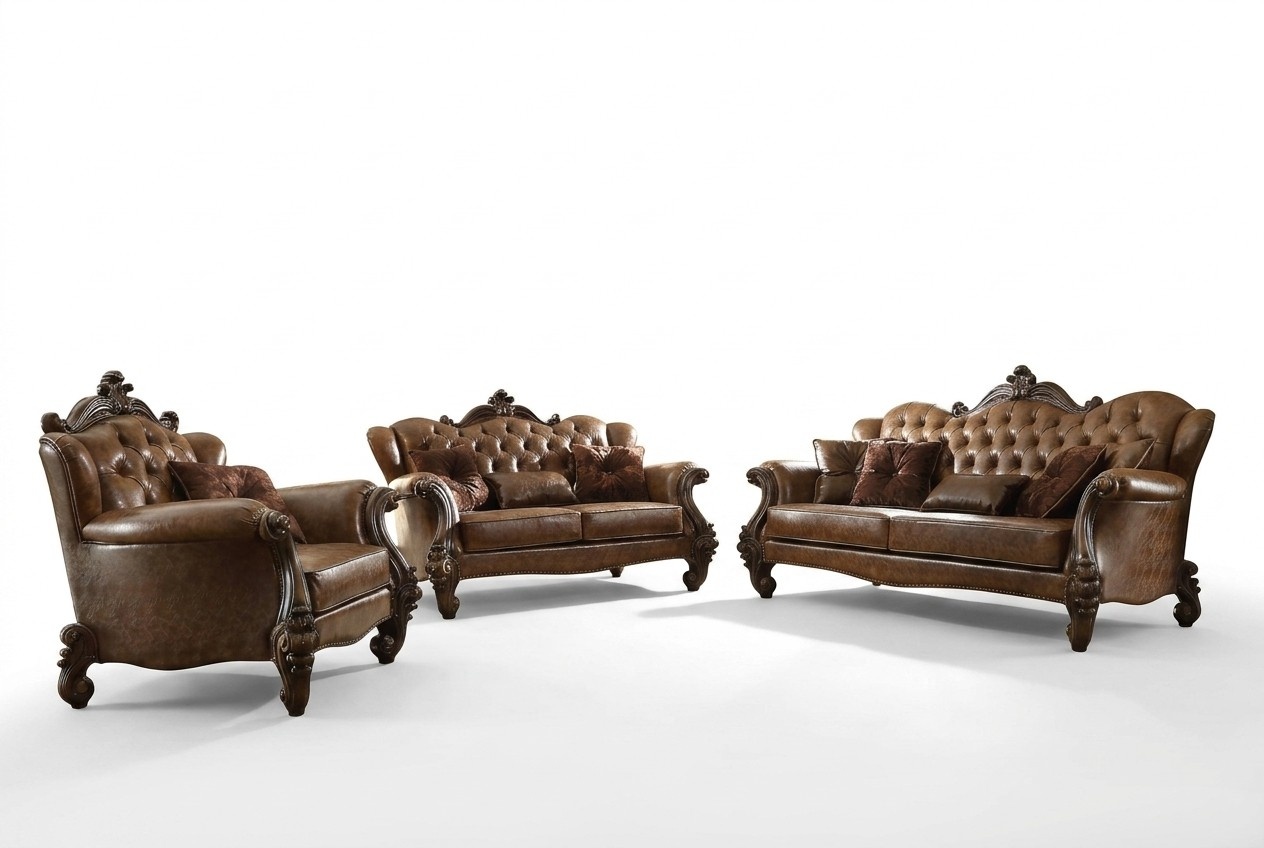 Sofa set 3+2+1 seater sofa couch upholstery set couches leather Chesterfield