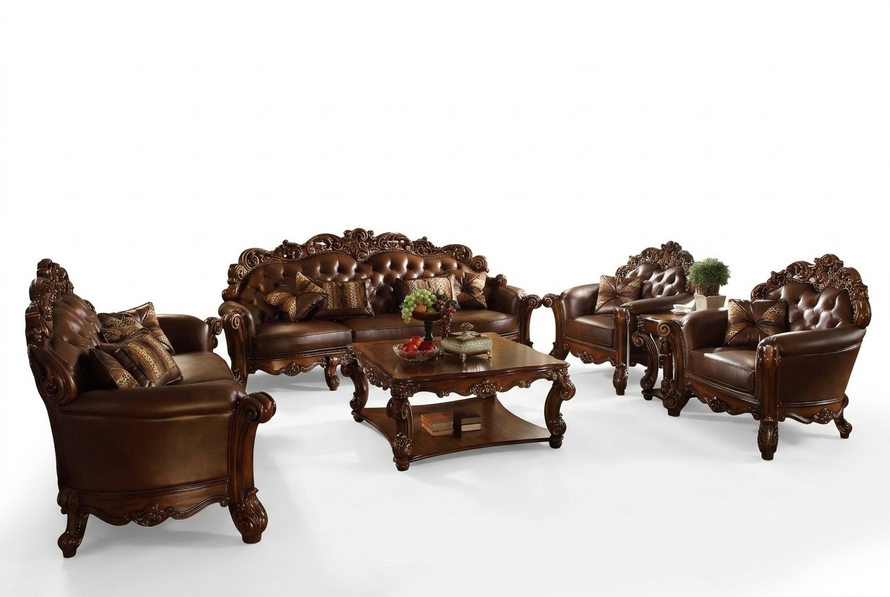 Sofa Set 3+4 Seat Set Design Sofas Upholstery Couches Leather 2pcs Chesterfield