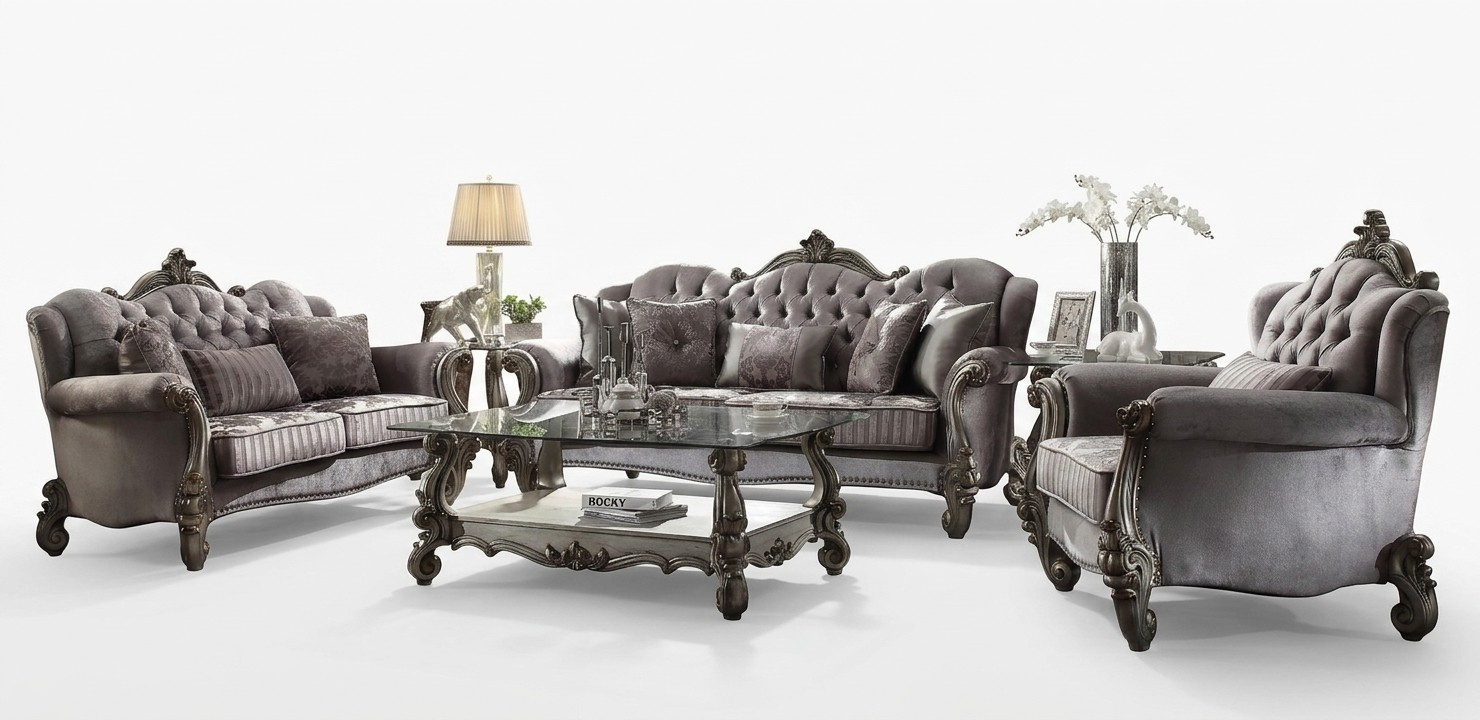 Sofa Set 3+2 Seater Classic Living Landscape Sofas Couches Upholstery Sofa