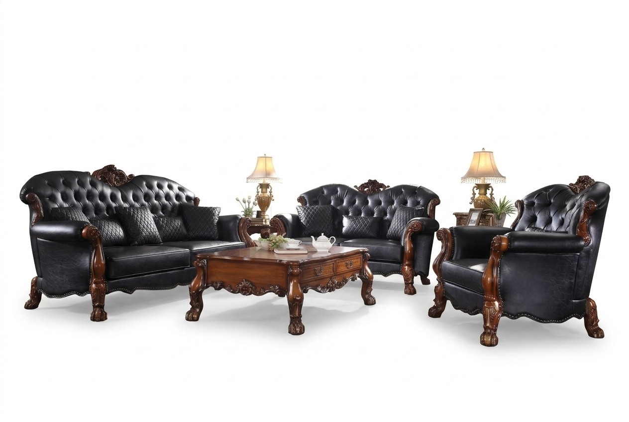 Sofa Set 3+2 Seater Classic Sofas Couches Upholstery Living Landscape Sofa New
