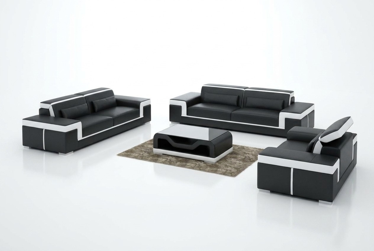 Sofa set 3+2 seater leather sofa couch upholstery set modern sofa set