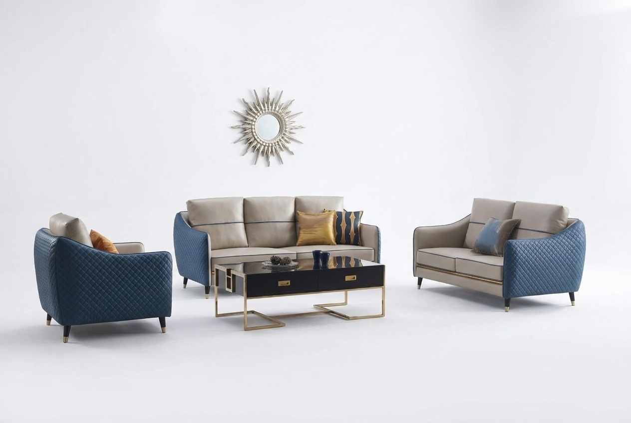 Sofa set 3 + 2 seater set design sofa upholstery couches couch modern set !