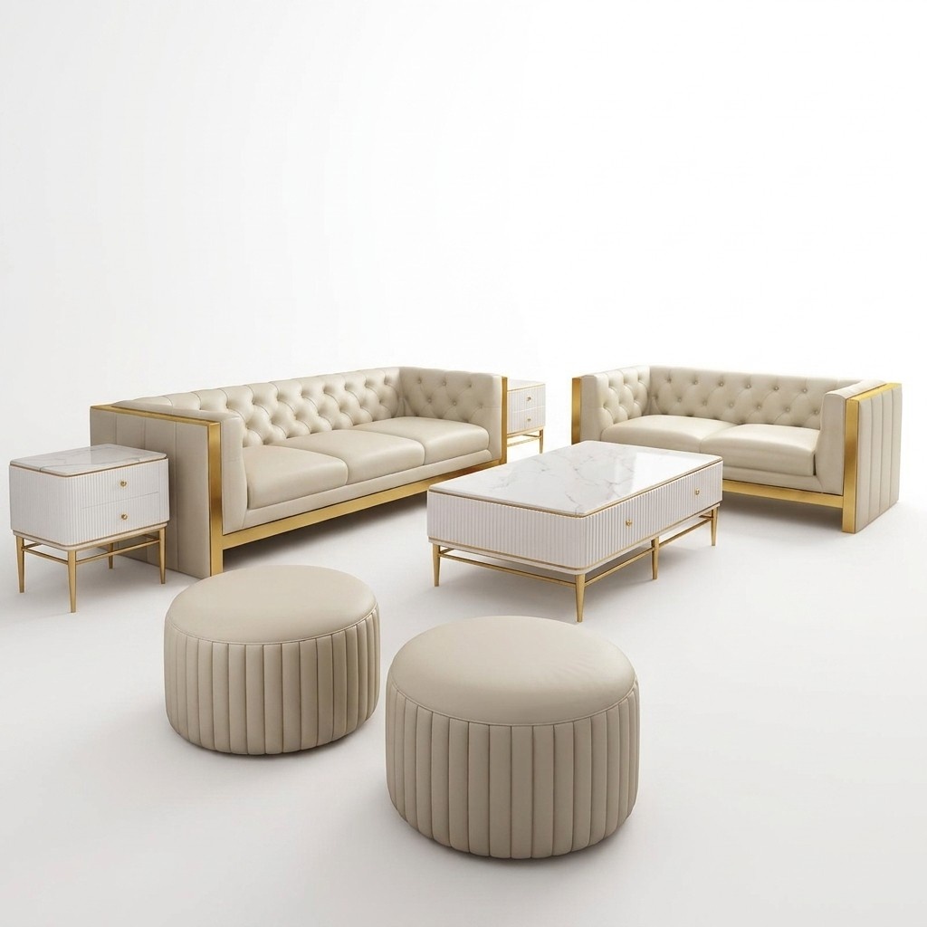 Sofa Set 3 2 Seater Set Design Sofa Upholstery Couchen Couch Modern Luxury New