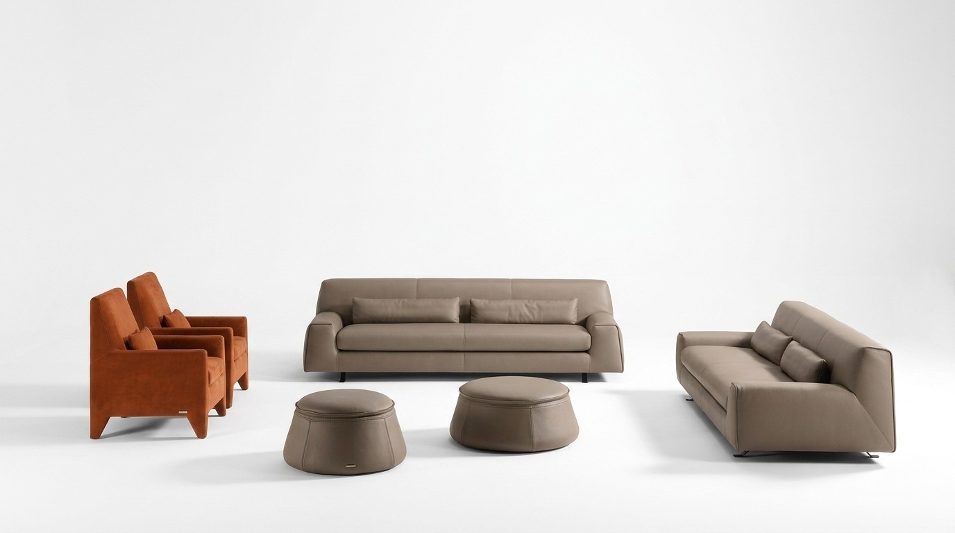 Sofa set couch upholstery leather sofa Prianera Italian furniture sofa