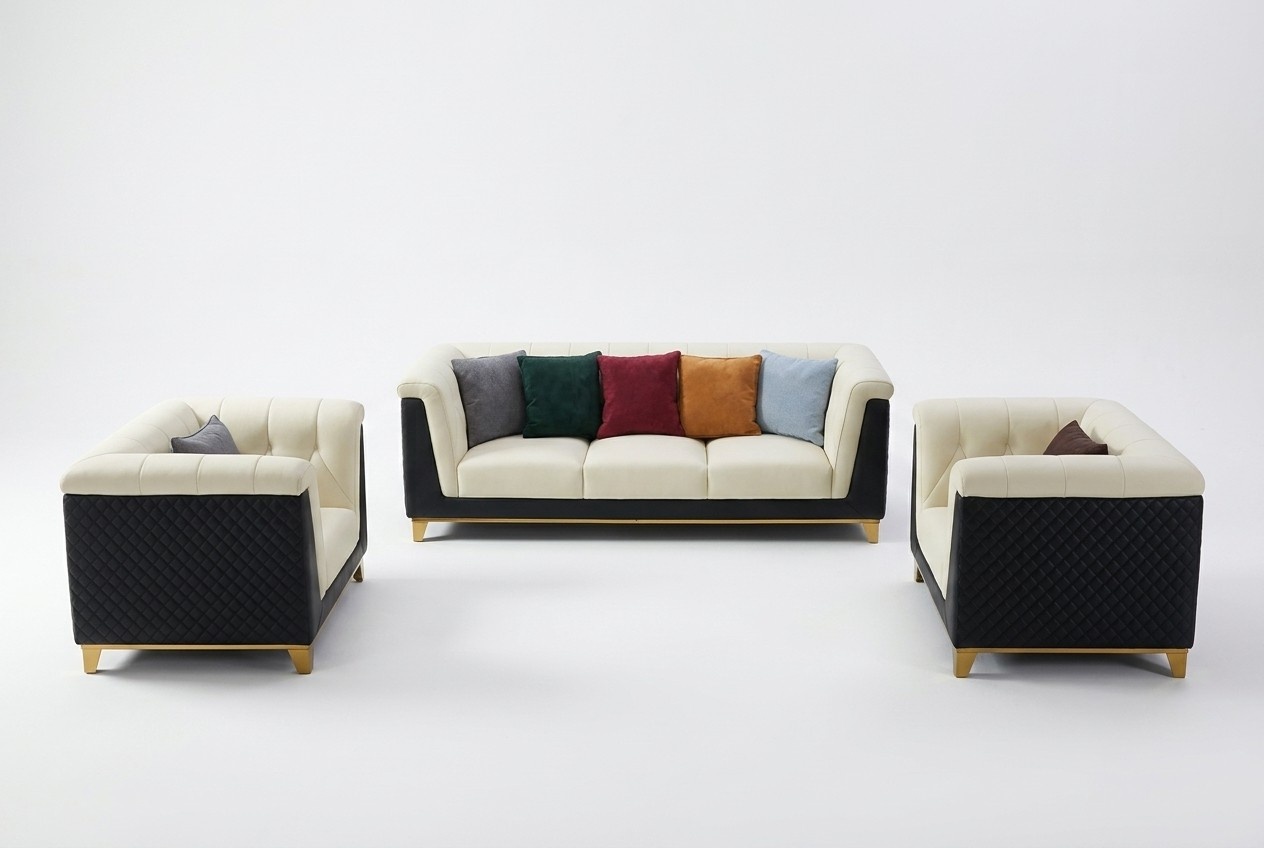 Sofa set leather couch sets design modern sofa 3+2+1