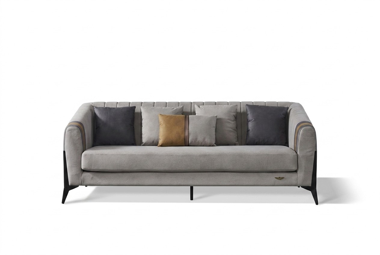 Modern style made of real wooden living room set of 3+1 seater sofa & armchair
