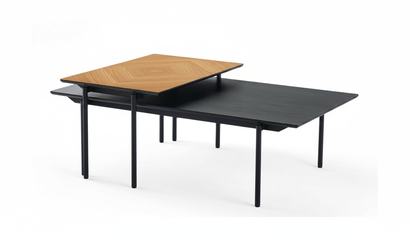 Coffee table lounge table living room table 2-piece set