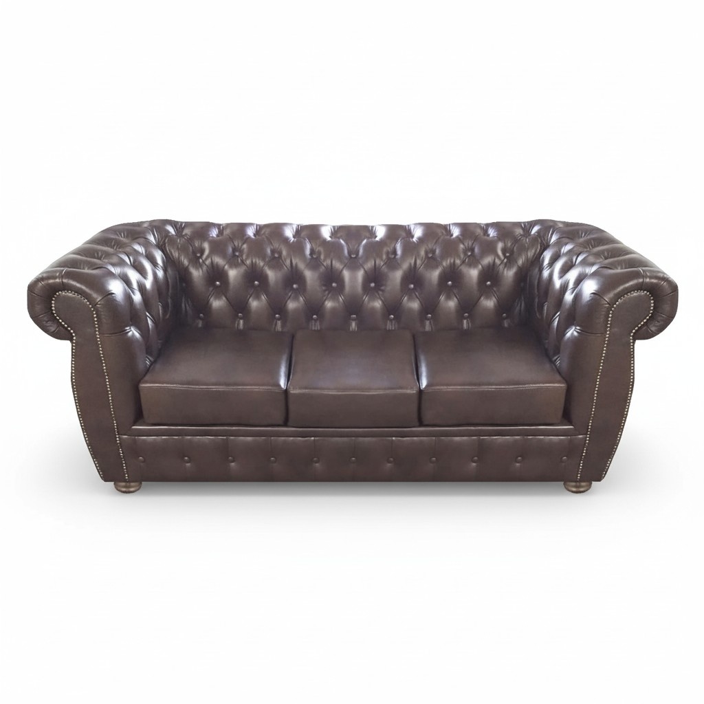 Sofa three-seater couch luxury design Chesterfield seating furniture living room