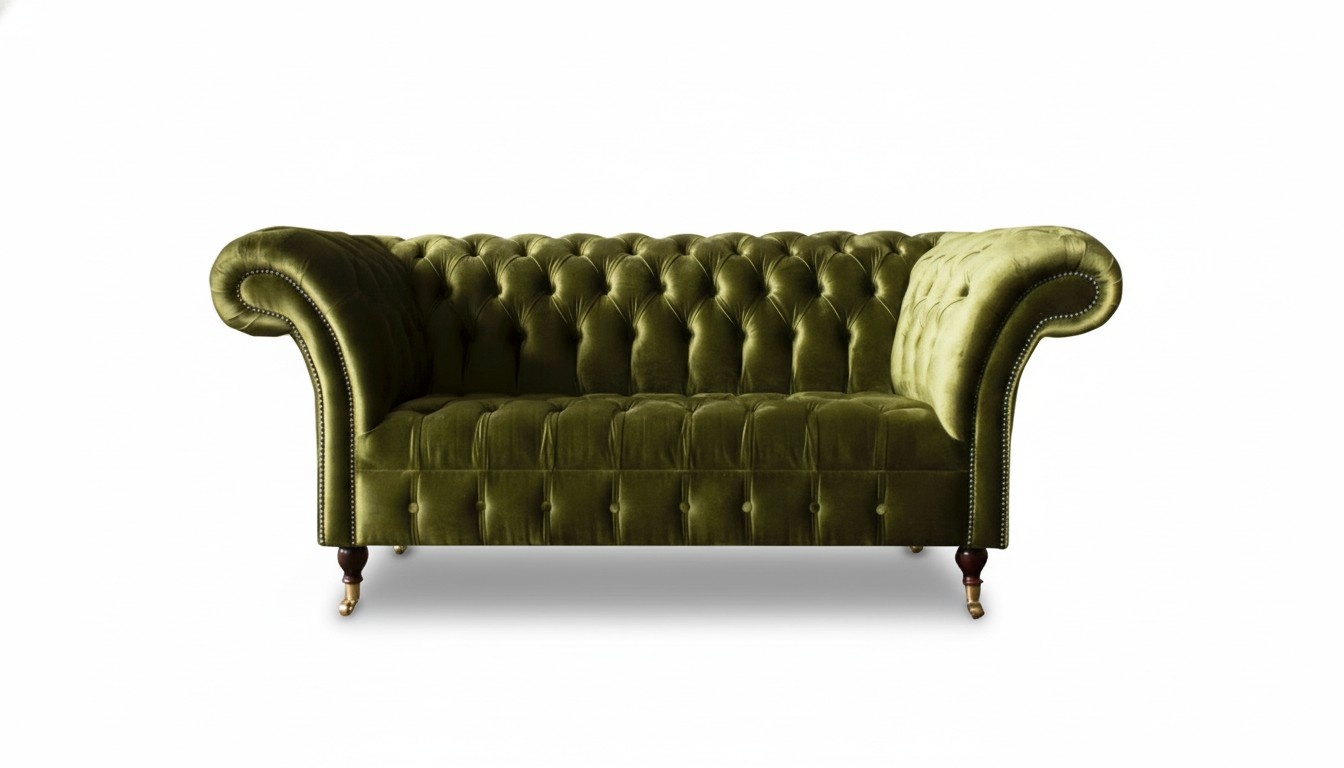 Sofa Two Seater 2 Seater Classic Upholstery New Couches Chesterfield Couch New