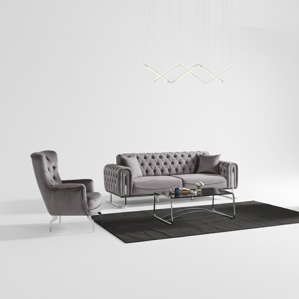 Sofa upholstered set living landscape couch seating group lounge sofas couches 3+1