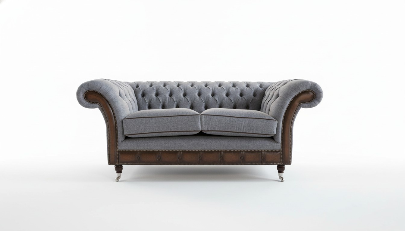 Sofas 2 seater couch upholstery sofa textile fabric Chesterfield couches set new