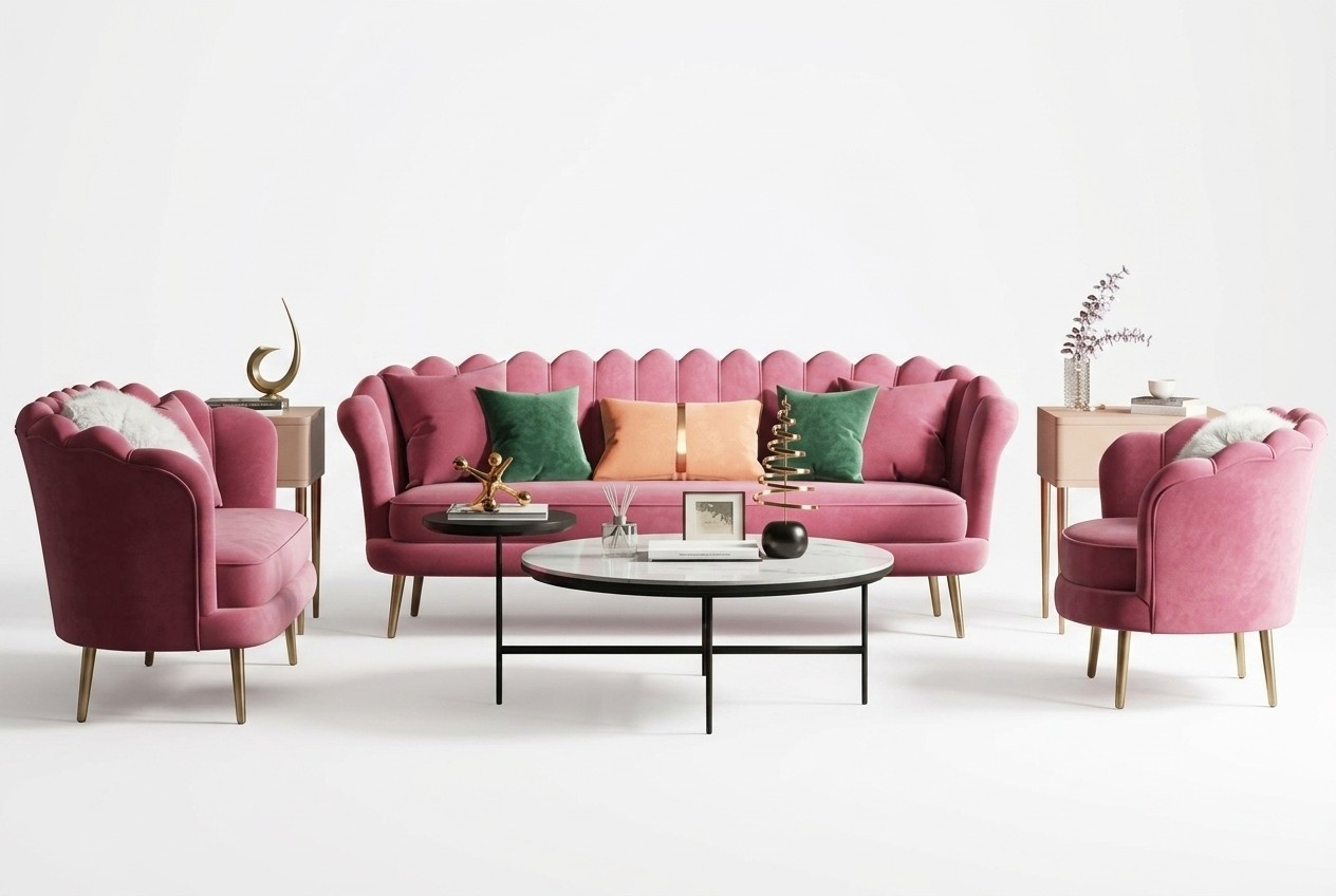 Couch Furniture Relax Seat Design Couch Lounge Sofas Textile Sofa 3 Seater Velvet New