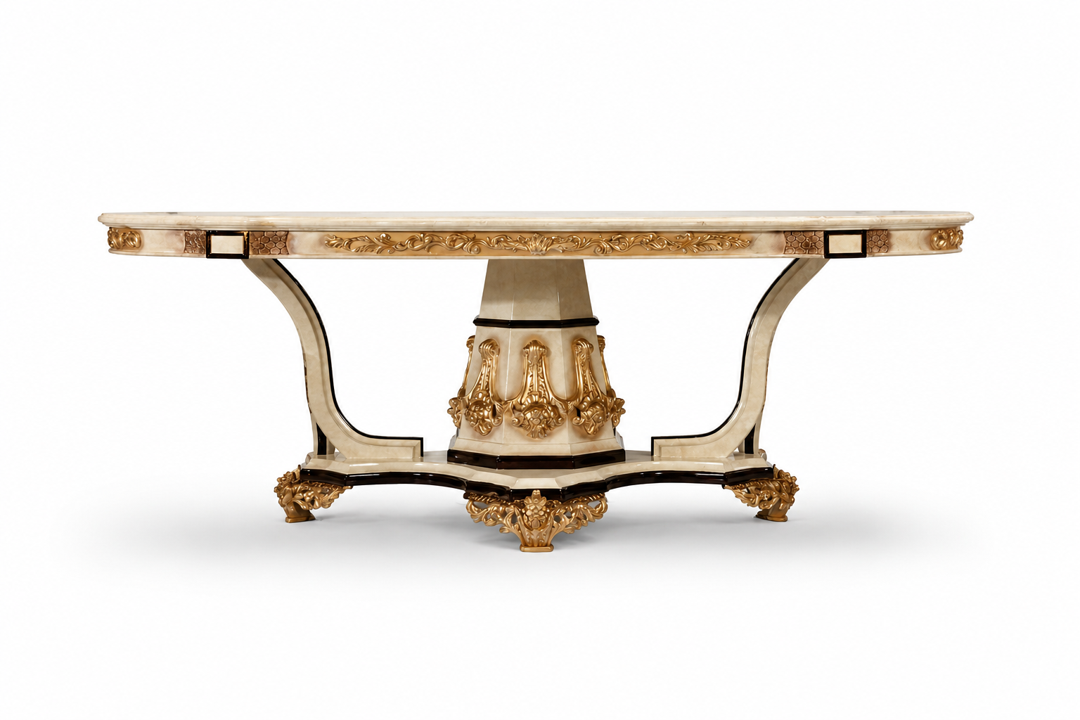 Luxury design with elegant marble table and gold accents Ready now SOFORT