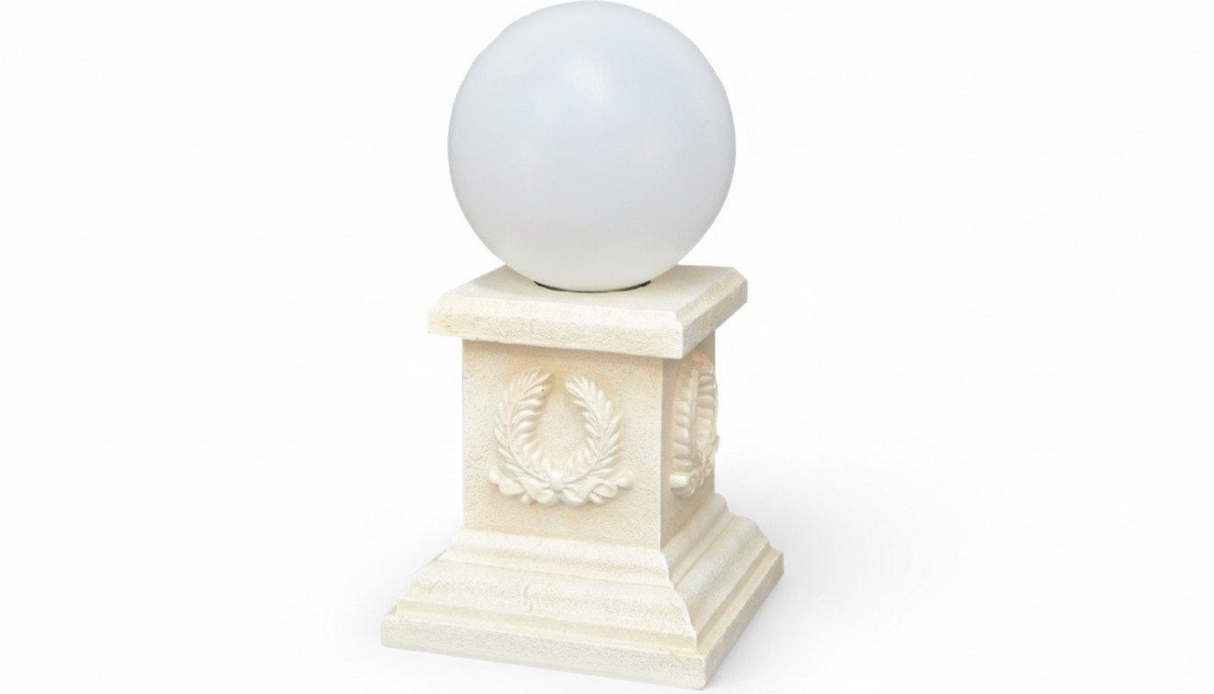 Antique style roman column design round lamp made of acrylic material outdoor light, model - 6932