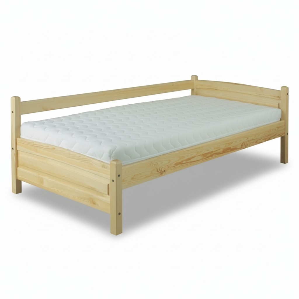 Solid wood bed pine wood bed frame 90x200 solid wood handmade new guest bed