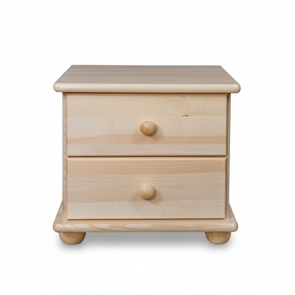 Solid wood nightstand bedside table night console bedroom handmade wood