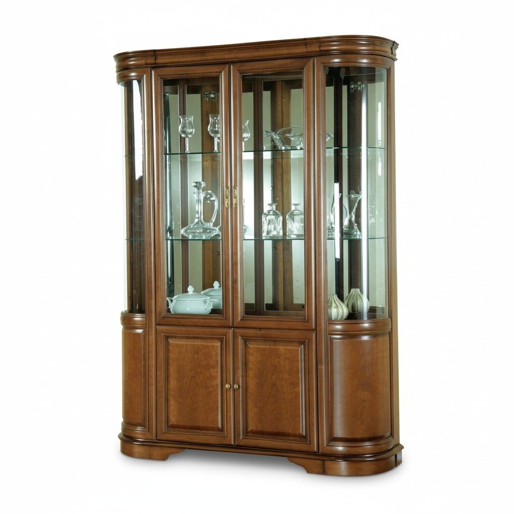 Solid wood handmade rustic cabinet classic display cabinet vitrines-Z-W2