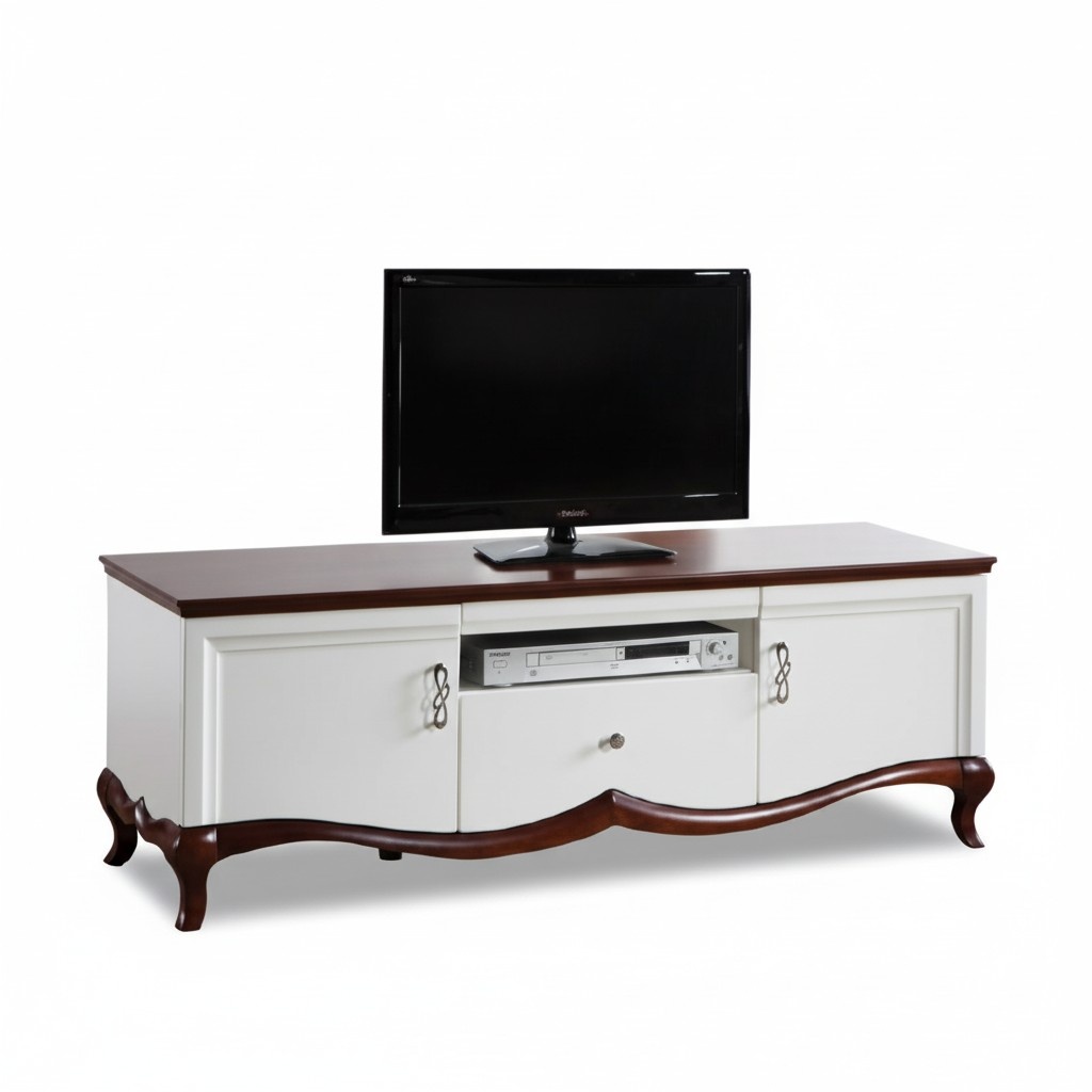 Solid wood handcrafted classic under cabinet RTV television cabinet MI-RTVD