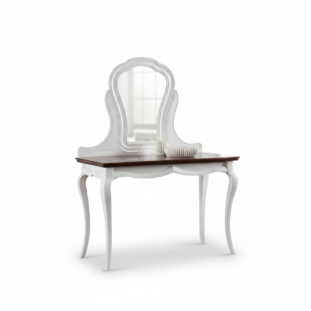 Real wood table classic console mirror dresser makeup table bedroom new