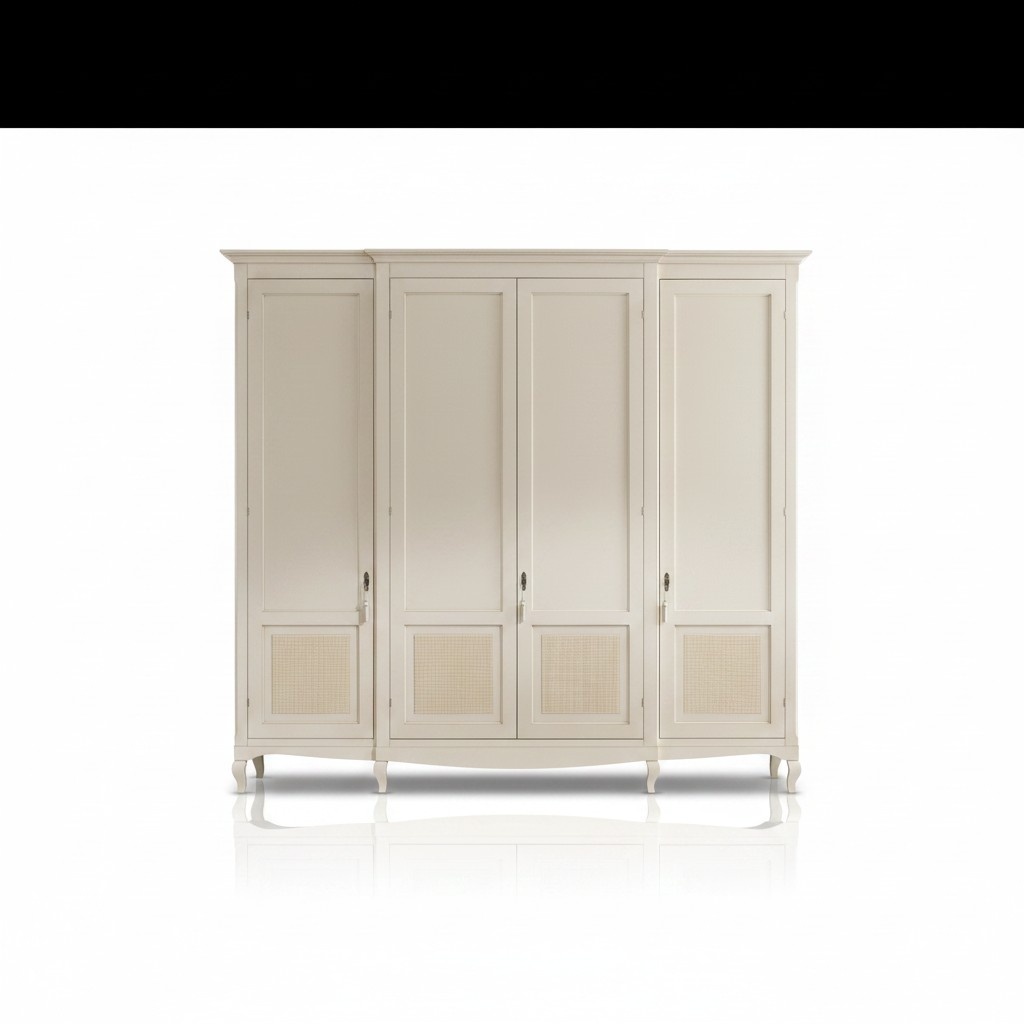 Real Wood Wardrobe Wooden Cupboard Solid Bedroom Furniture Italy