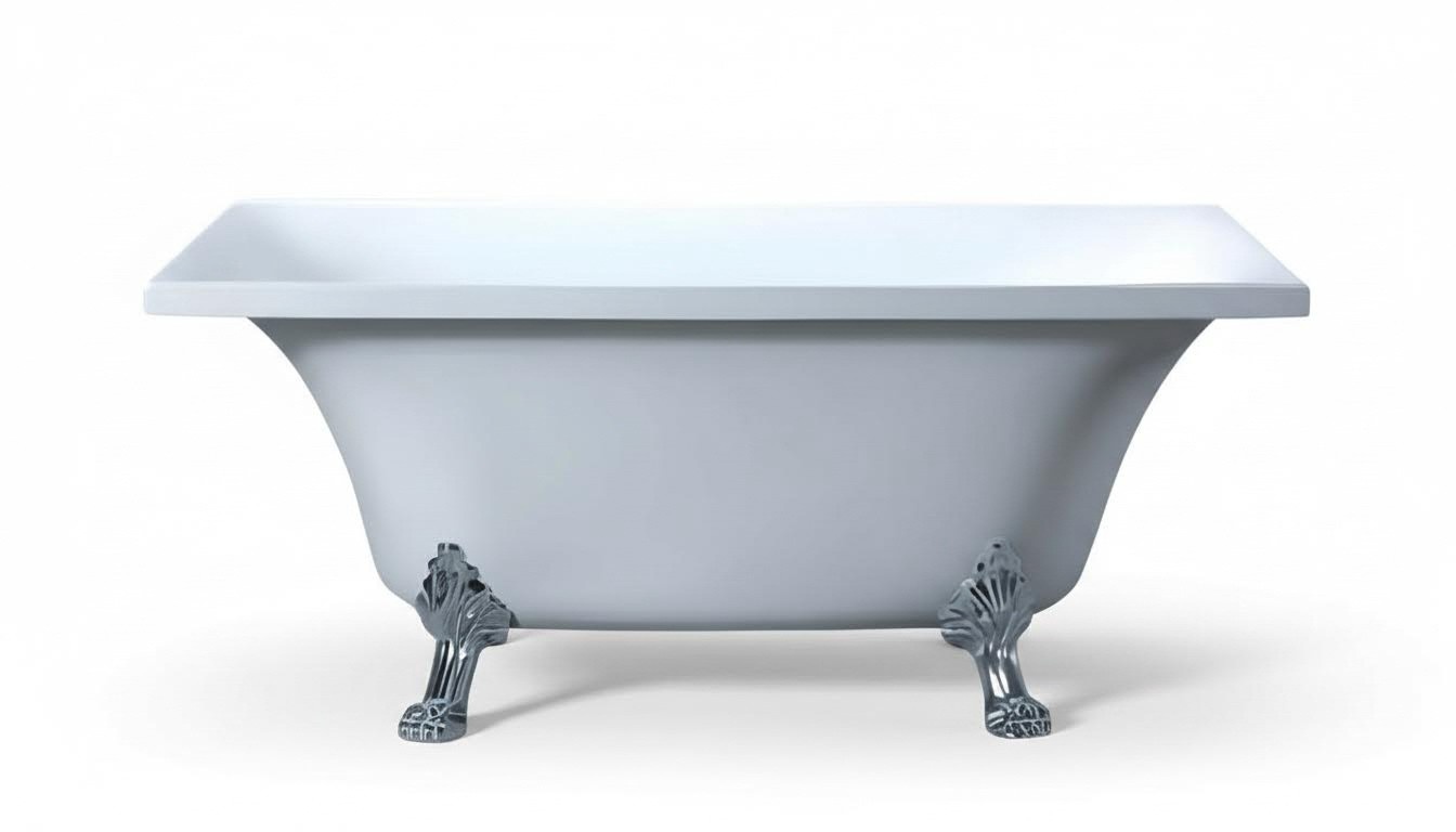 Space-saving bathtub, comfort bathtub, care bathtub, luxury bathtub, tub 160x80 cm.