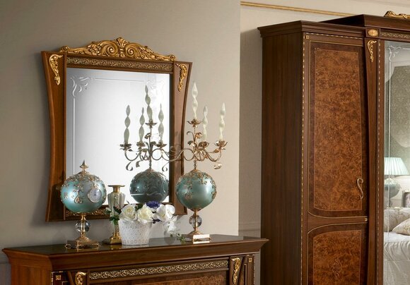Classic Designer Mirror Italian Furniture Wall Mirror Wood Mirror Deco
