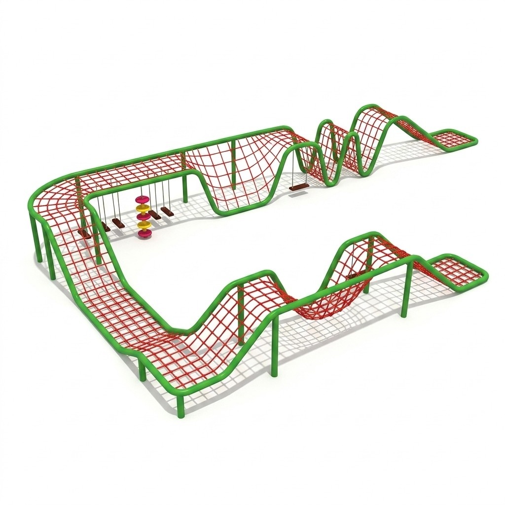 Sports complex Climbing rope platform Outdoor entertainment for children