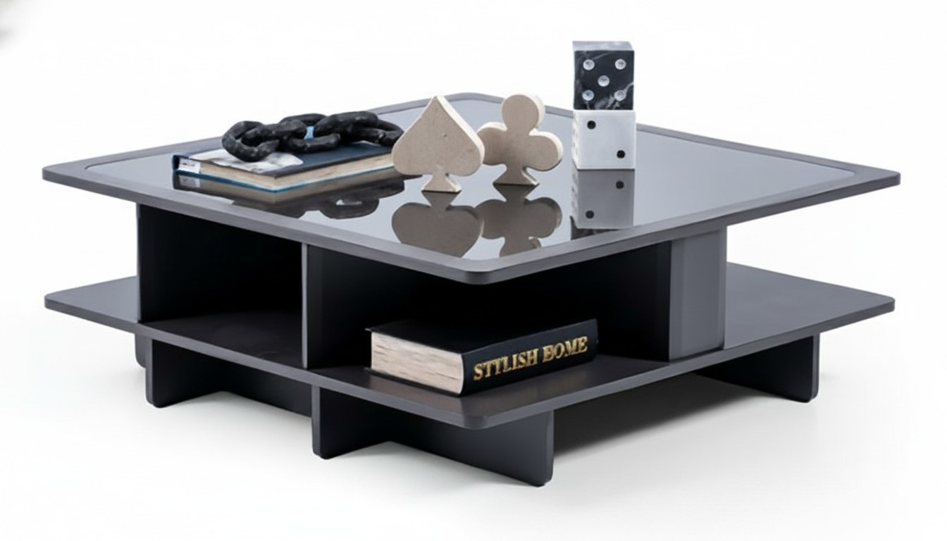 Square coffee table glass lounge side table glass tables coffee table