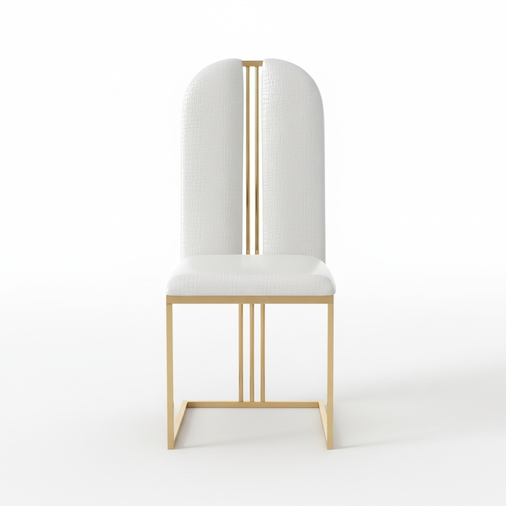 Stainless Steel Chair Dining Leather Chair Chairs Stainless Steel Designer Gold Metal 8851