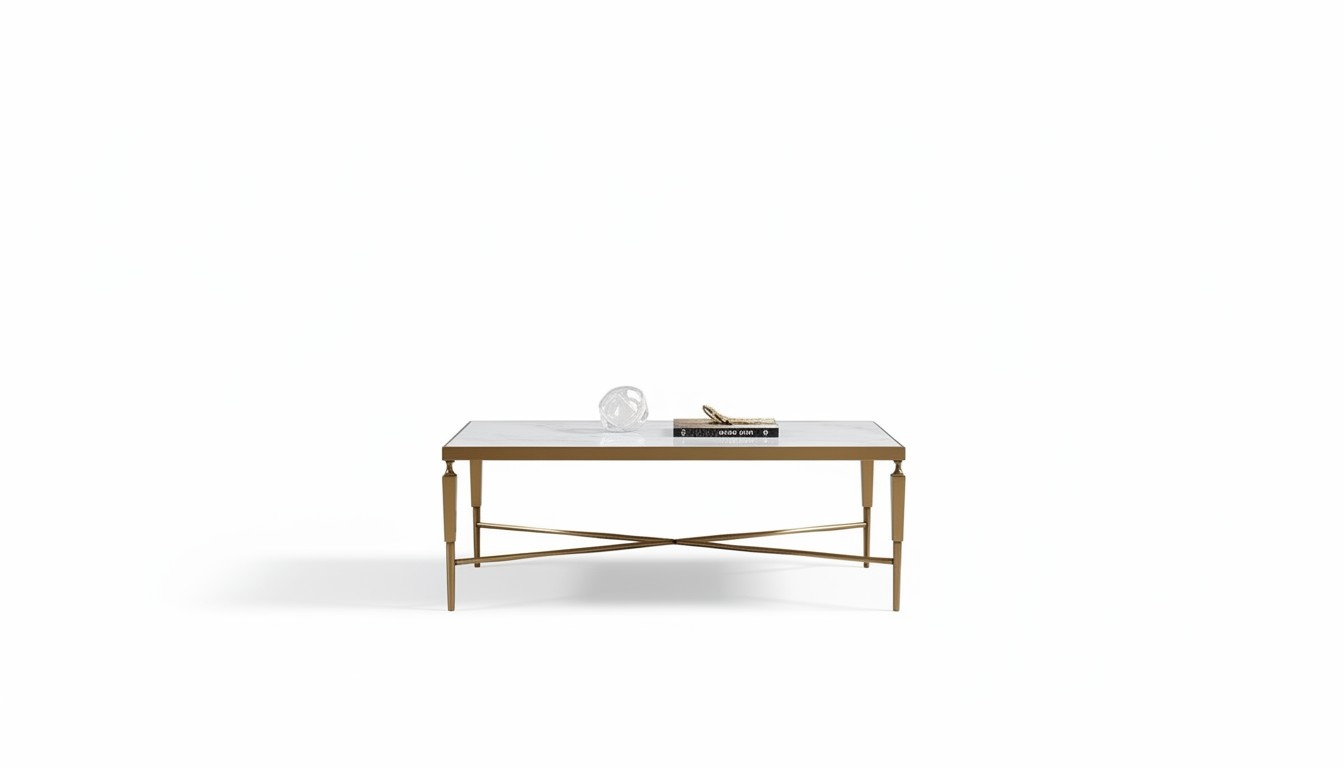 Stainless Steel Luxury Living Room Table Coffee Table Design Tables Style Furniture Rectangular