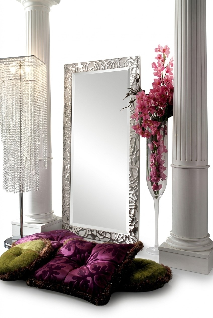 Standing mirror Large mirror xxl royal antique Art Nouveau designer furniture baroque