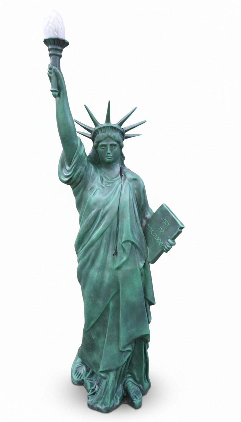 Decorative floor lamp deisgned as Statue of Liberty 238cm height