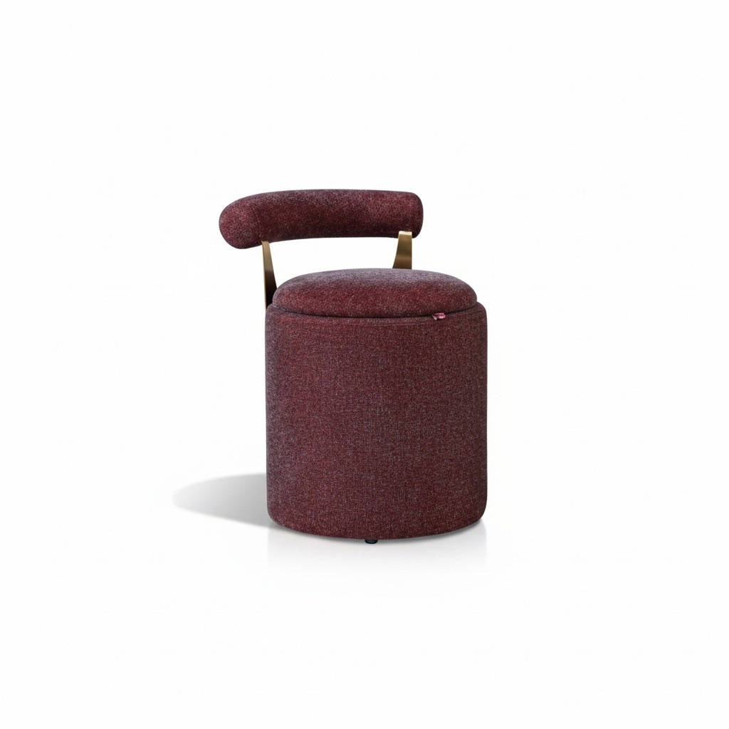 Stool Bedroom Red New Creative Modern Design Furniture Luxury Stainless Steel Textile