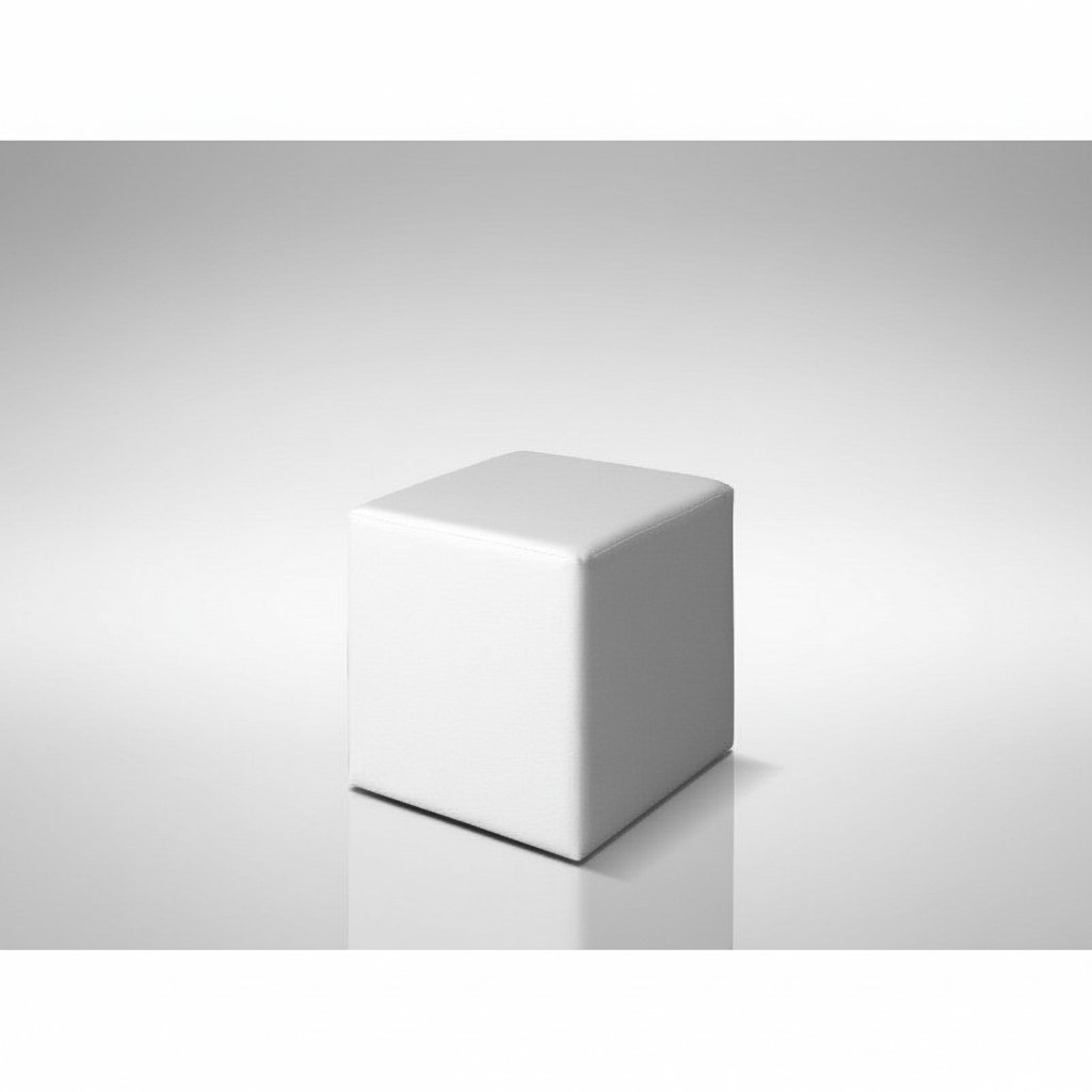 Cube stool, footstool, seating pouf, living room designer pouf, new.