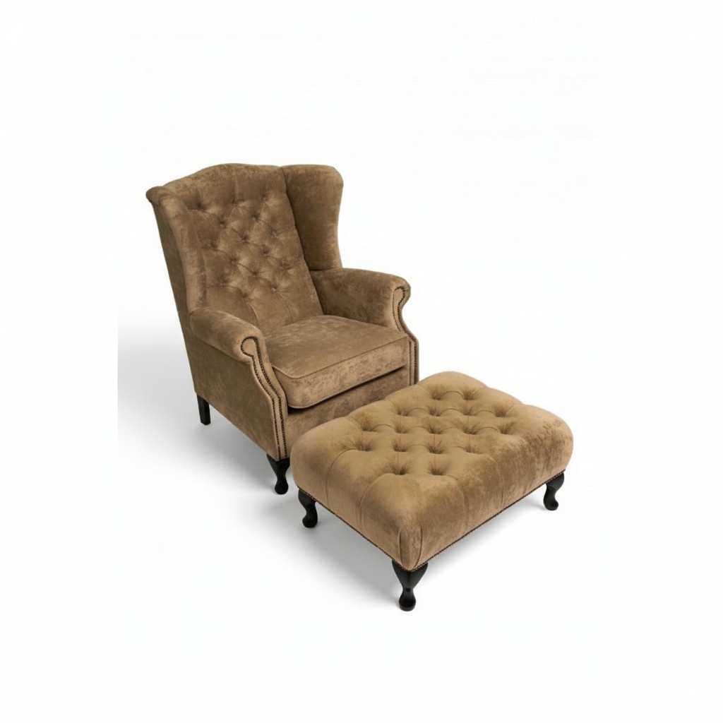 Stool Side Bench Footstool Ottoman Bench Chesterfield