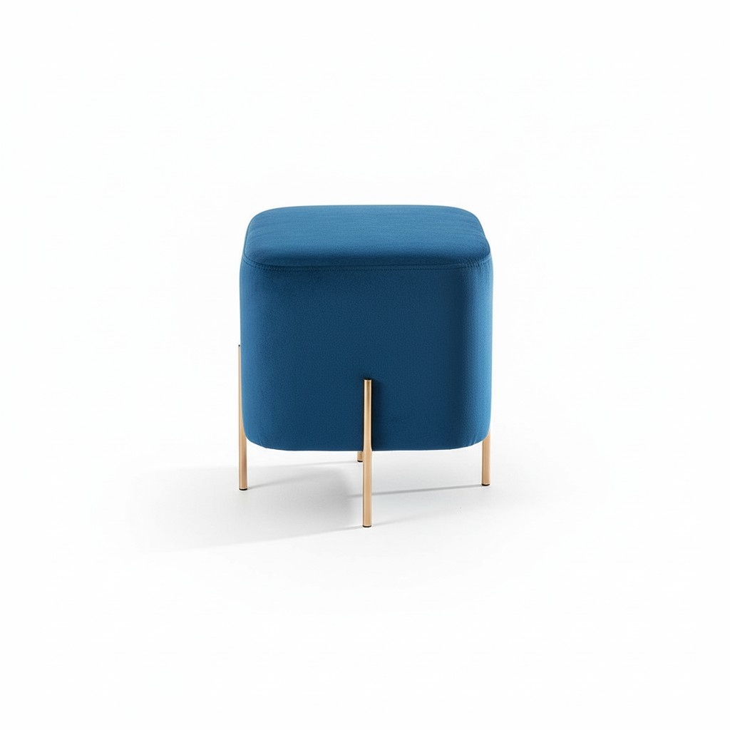 Stool Upholstered Stool Foot Designer Storage Furniture Living Benches Seat Textile New